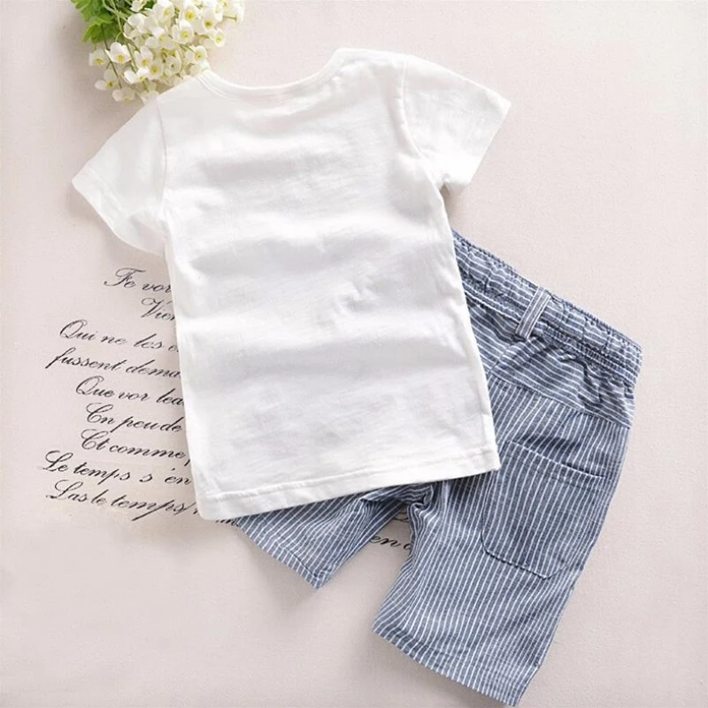 Модная одежда для мальчиков и девочек 2019 Детская летняя комплект детской одежды