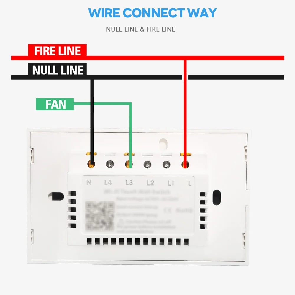 Сенсорный выключатель с регулировкой яркости Wi Fi управление через