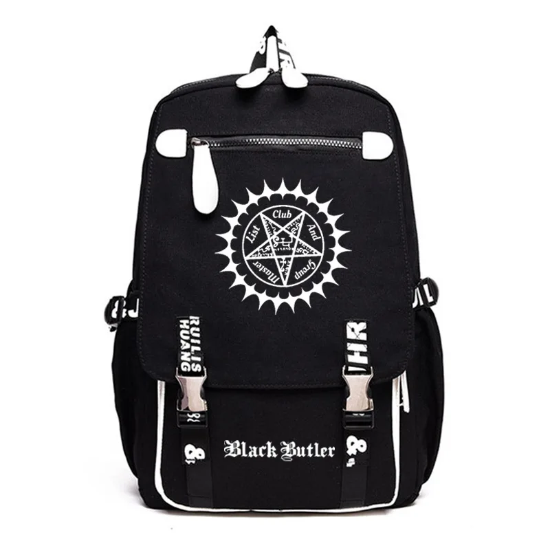 

Школьные сумки Kuroshitsuji Black Bulter, мультяшный ранец для студентов, дорожные подарочные сумки для ноутбука