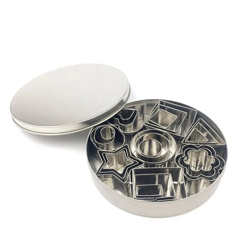 Набор мини форм для печенья 24 небольших формочки вырезания теста выпечки формы