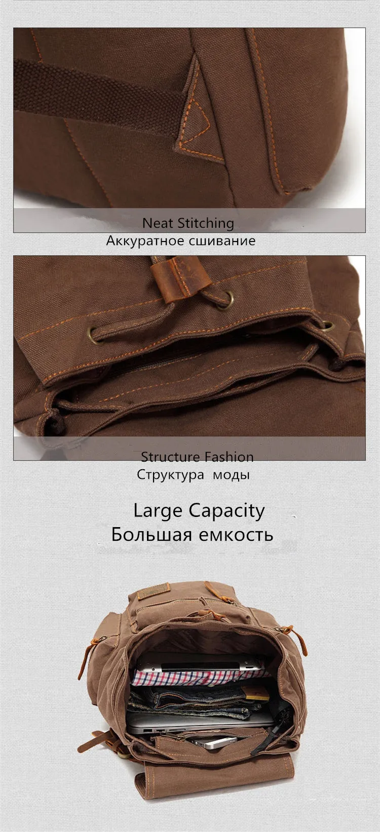Брендовый мужской рюкзак, винтажный брезентовый Рюкзак, школьная сумка, мужские дорожные сумки, Большой Вместительный повседневный рюкзак, сумки, рюкзаки