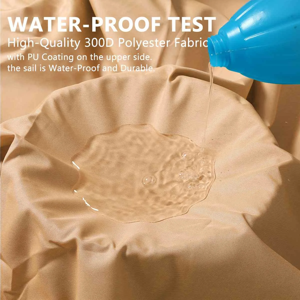300D Оксфордский правый треугольный песочный солнцезащитный чехол для бассейна