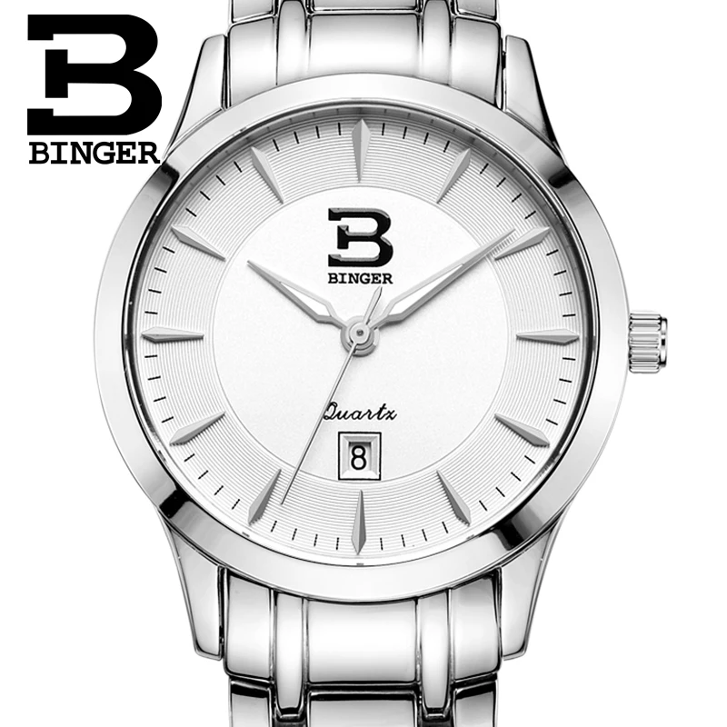 Швейцарские часы женские роскошные брендовые кварцевые BINGER водонепроницаемые