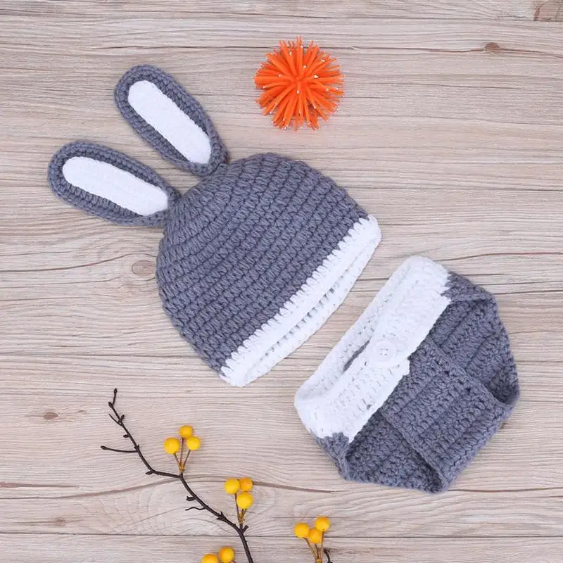 2 шт./компл. реквизит для фотосъемки новорожденных ручной работы одежда шапка в