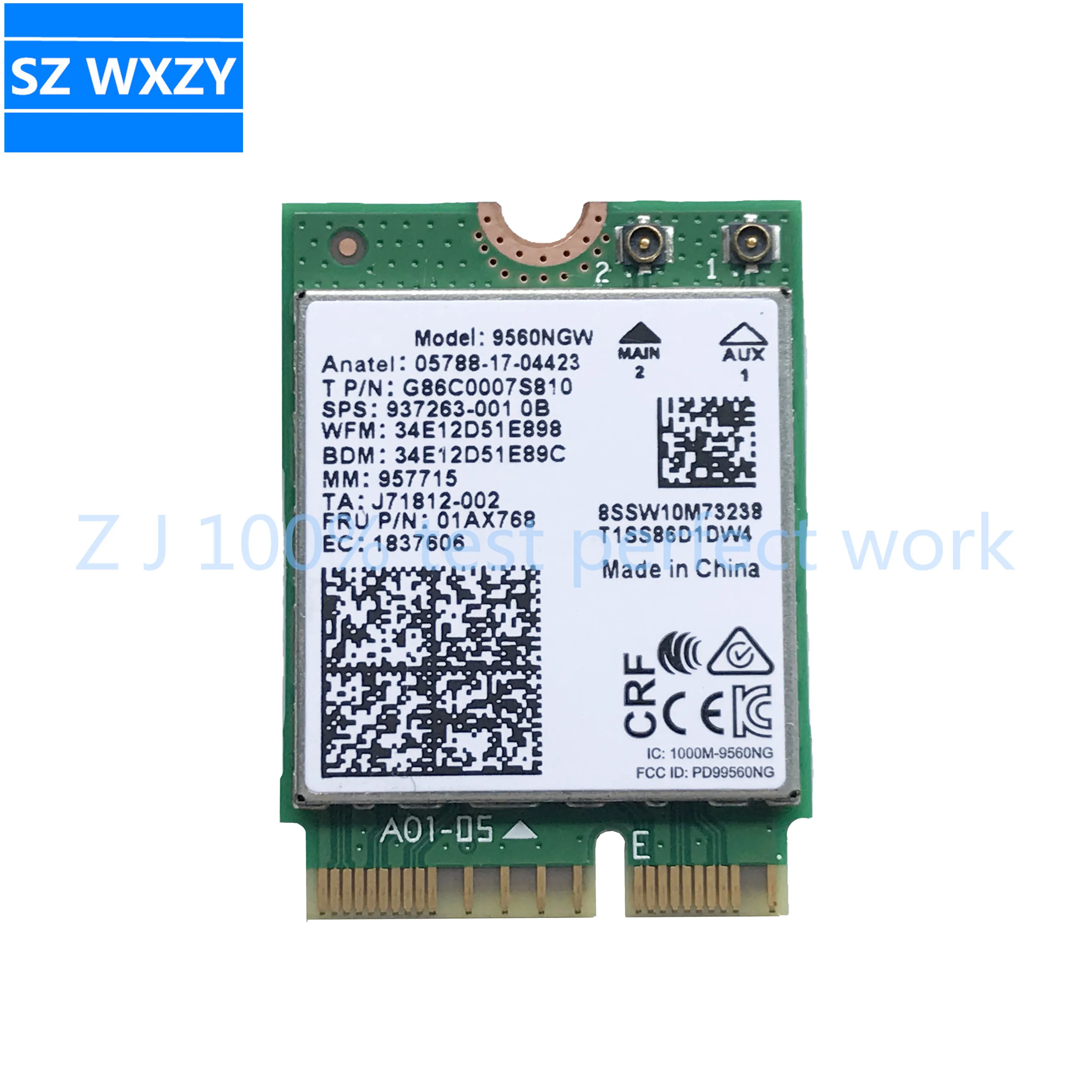 Новая Оригинальная беспроводная карта переменного тока 9560 для Intel 9560NGW 802.11ac NGFF Key E
