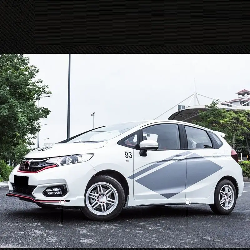 Automovil модифицированный Стайлинг молдинги модификация тюнинг передний автомобиль губы задний диффузор бамперы 14 15 16 18 для Honda Fit