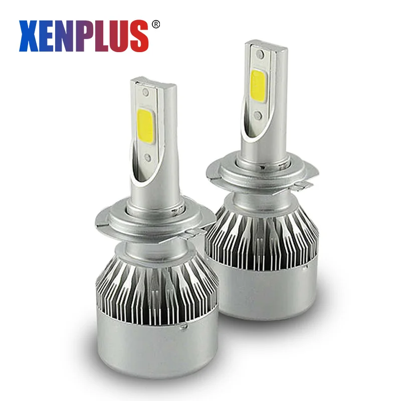Супер ярсветодиодный светодиодные лампы 2 шт. XENPLUS H7 72 Вт 9004 лм 12 В C6 светодиодный