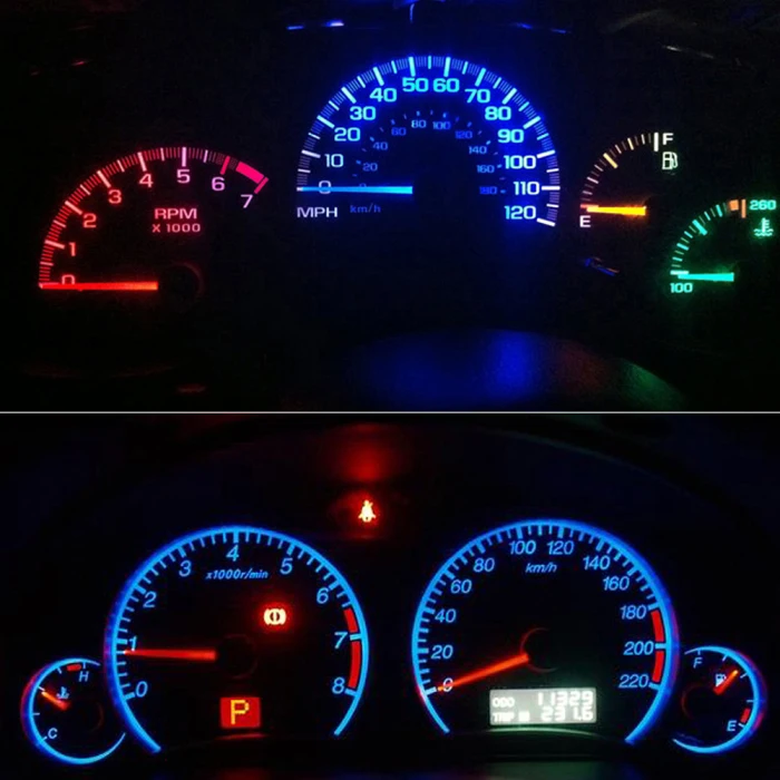 Прямая поставка; 10 шт. T5 17 37 73 74 SMD 5050 инструмент: клин приборная панель для автомобиля светодиодный свет лампы для Ford OE88