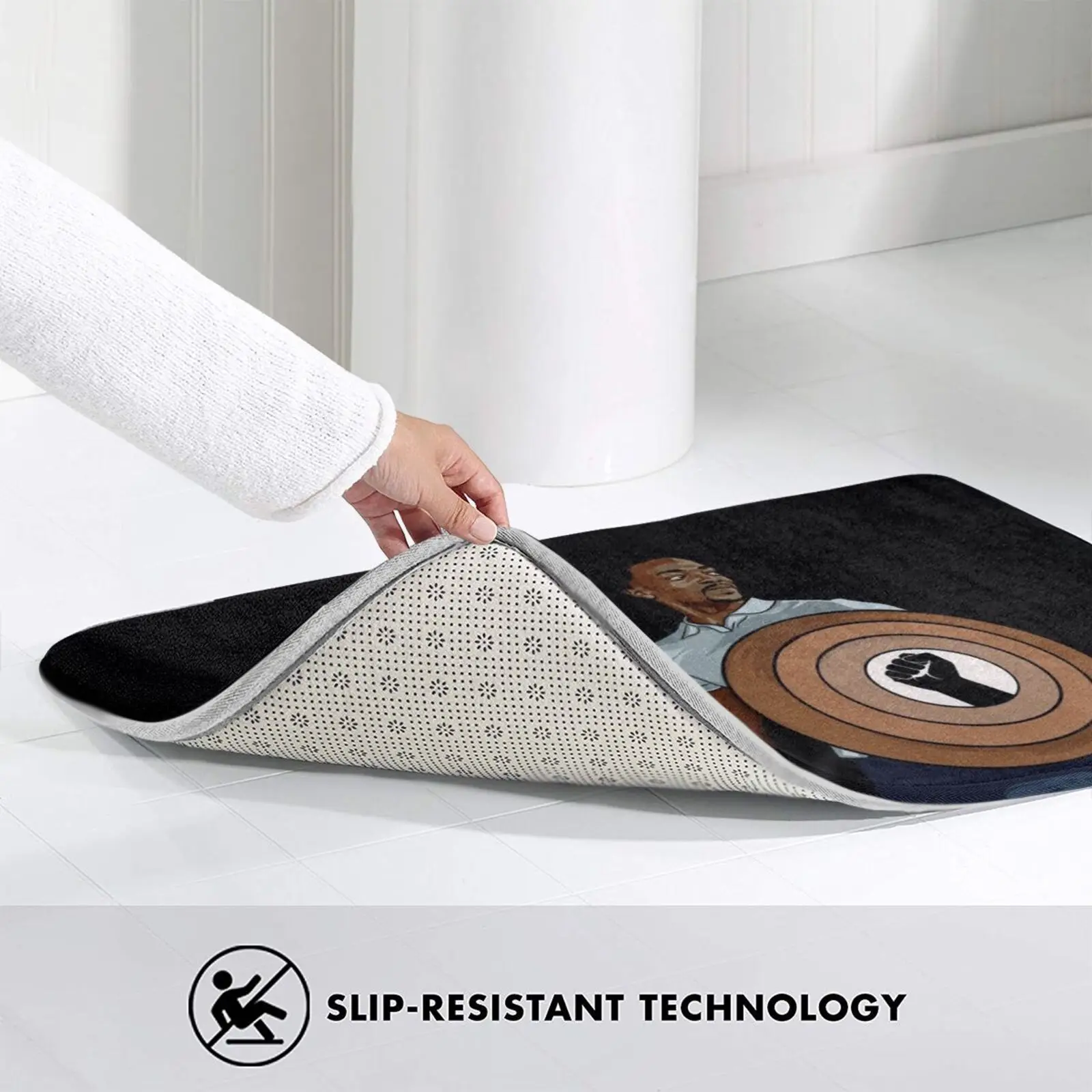 

Black Lives Matter - Captain Says Carpet Mat Rug Cushion Soft Non - Slip George Black Lives Matter Sam Funny Falcon