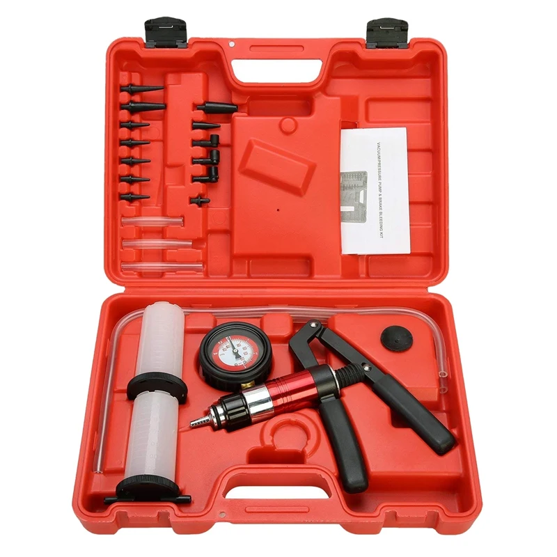 Комплект тестирующих ручных вакуумных насосов для автомобиля 21 шт. с адаптерами