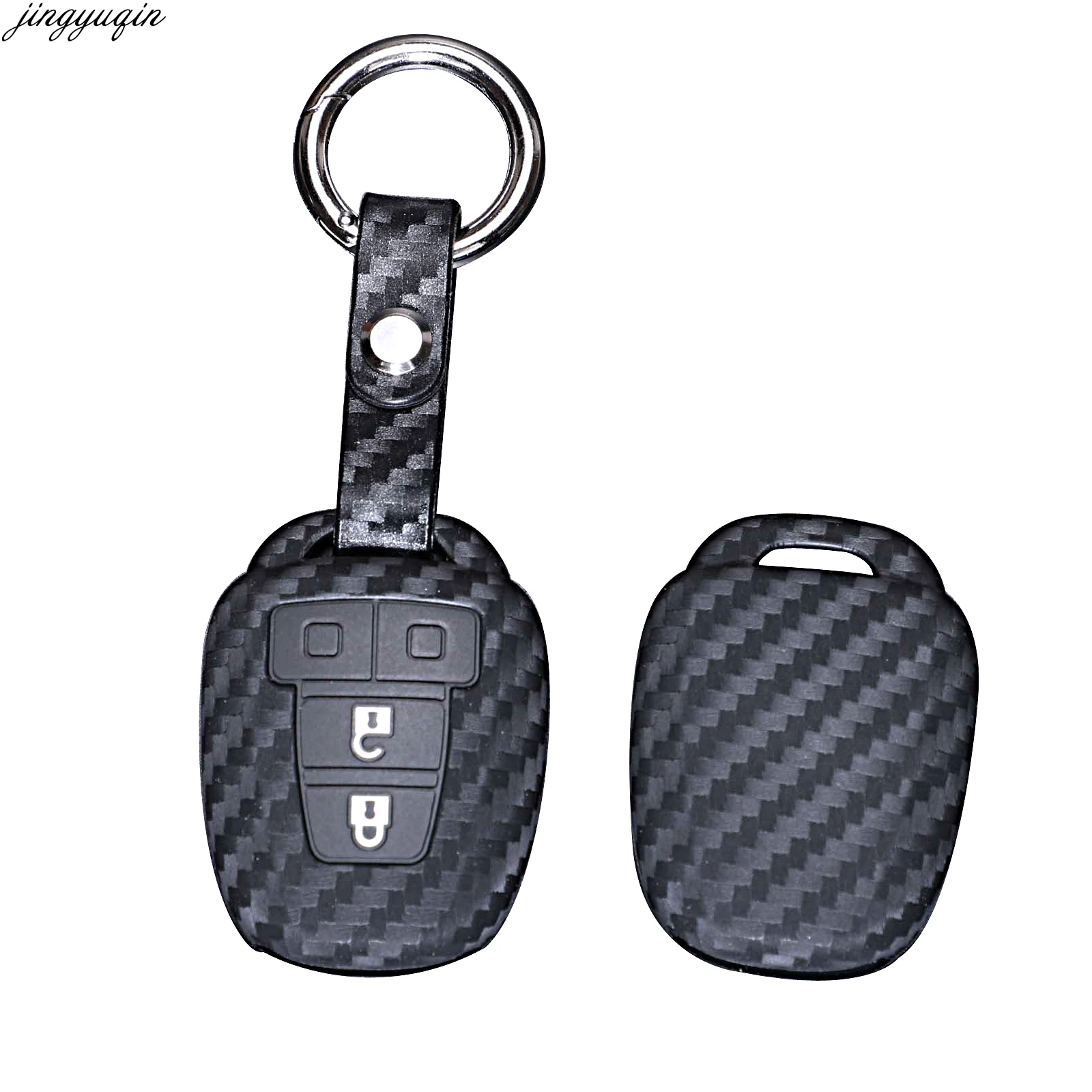 

Силиконовый чехол Jingyuqin с 4 кнопками для Toyota Camry Corolla RAV4