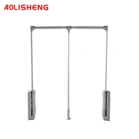 aolisheng lifting cloakroom buffer clothes rail pull down retractable movable