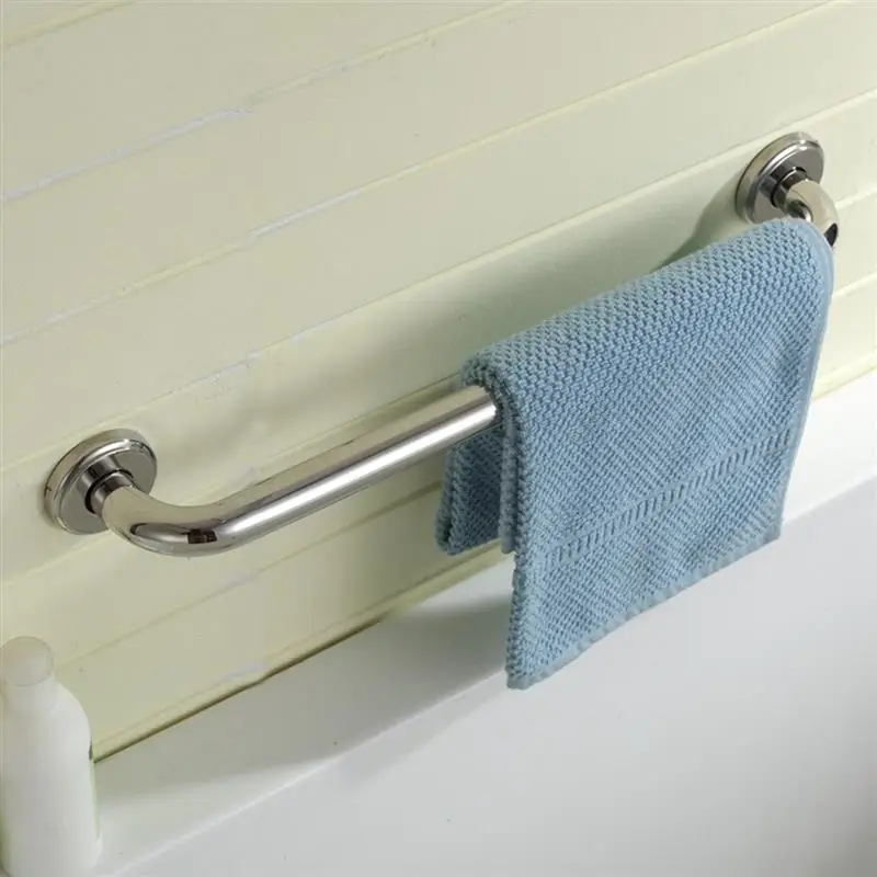

New Bathroom Tub Toilet Stainless Steel Handrail Grab Bar Shower Safety Support Handle Towel Rack