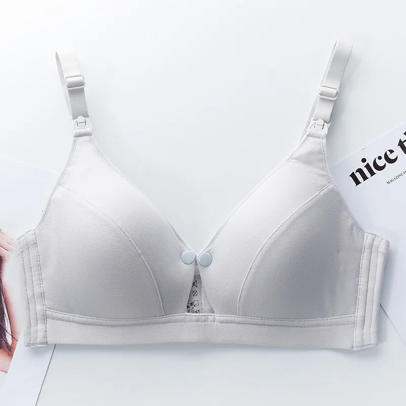 Sujetador De Lactancia con hebilla frontal para mujeres embarazadas, ropa interior para amamantar, sost&eacute;n De maternidad para amamantar-4
