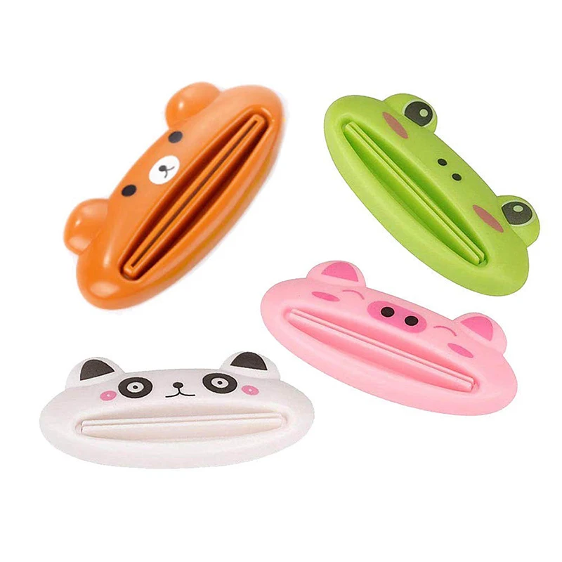 

Household Toothpaste Dispenser Cartoon Multifunction Kid Toothpaste Squeezer Facial Cleanser Dispenser Home Bathroom Accessories
