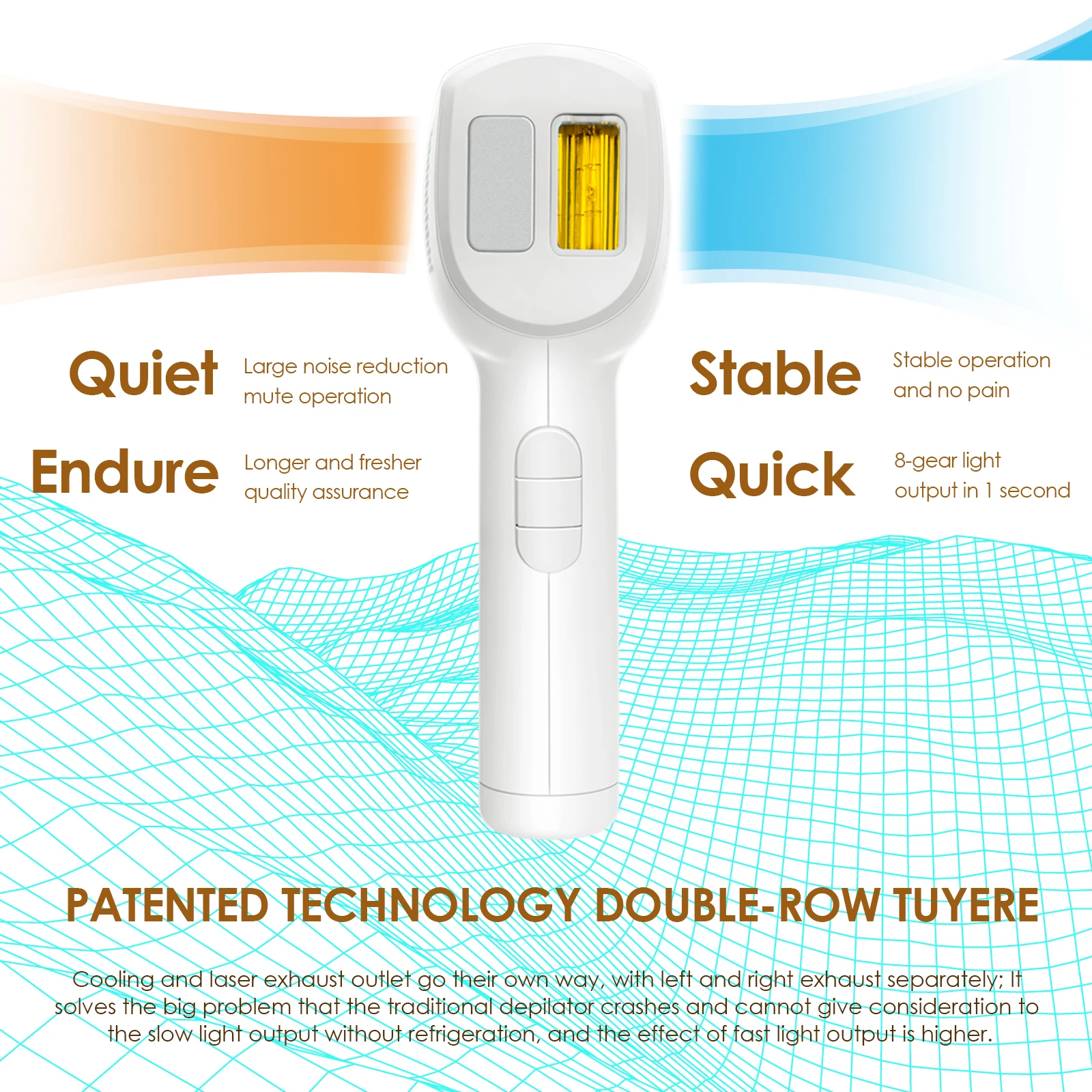 

IPL Hair Removal Device 999,000 Flashes Cooling System Painless Permanent Device Precision For Men Women Body Face