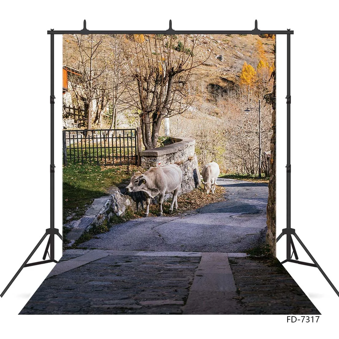 

Road near the House Photo Backgrounds Computer Printed Backdrop Photography Props for Baby Children Portrait Photocall Studio