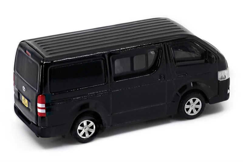 Крошечный 1:64 Toyota Hiace черный/Китайская полиция LHD литая модель автомобиля | Игрушки