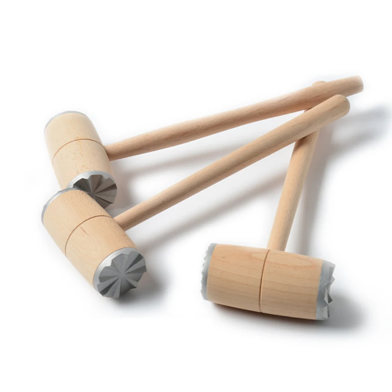 Двусторонняя деревянная алюминиевая головка для размягчения говяжьего стейка