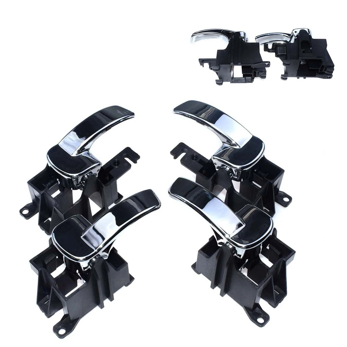 

2 Pcs Inner Door Handle Left Right Side For Nissan Navara Pathfinder 80671-4x02b 806714x00a 80670-4x02b 806704x00a