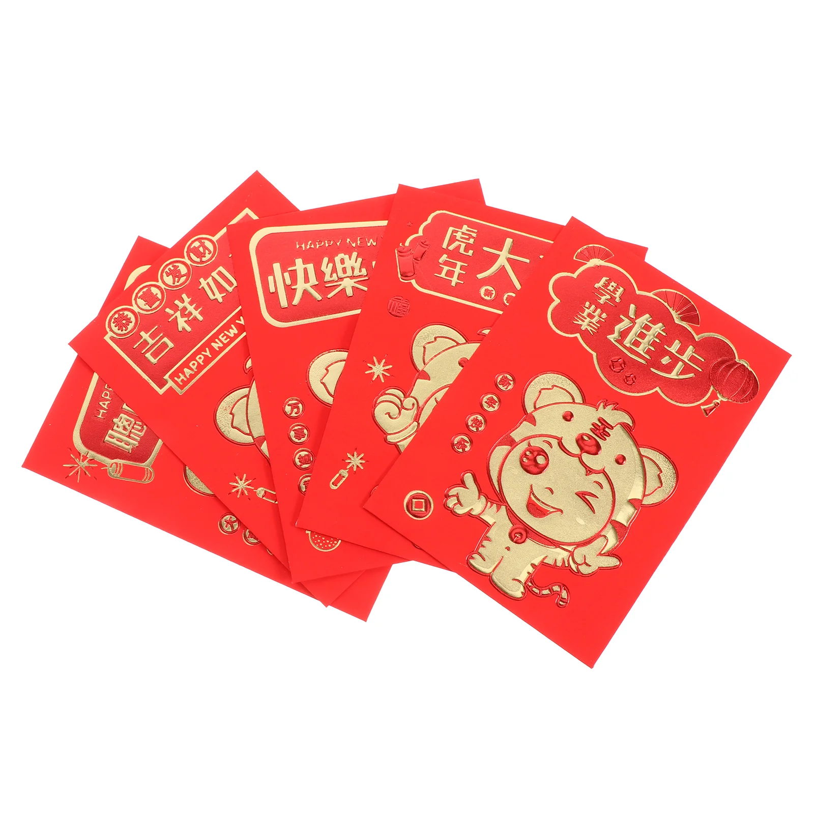

30Pcs Small New Year Red Envelopes The Year of Tiger Thickened Red Packets