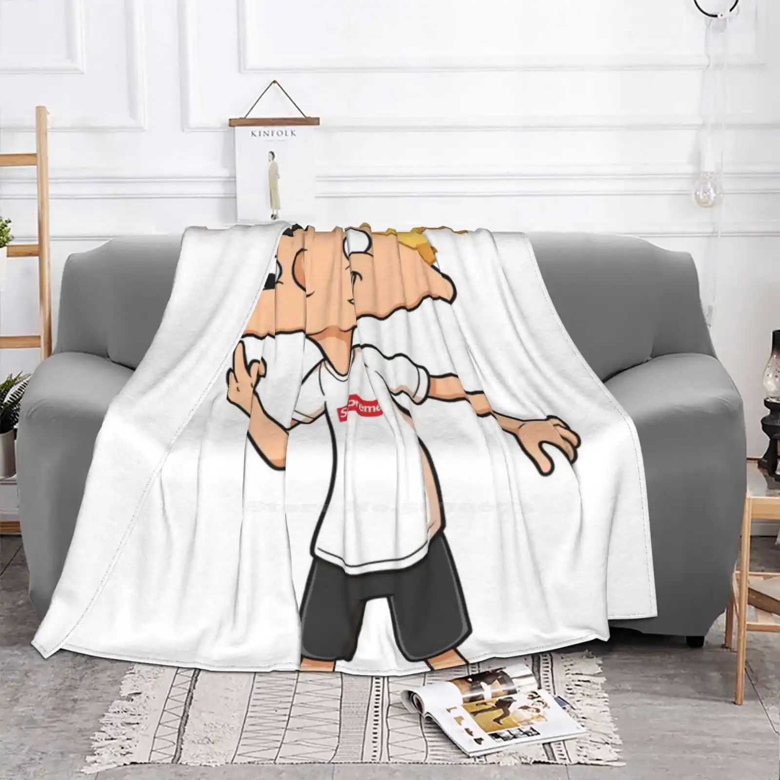 Эй Арнольд футболка новинка супермягкое теплое легкое тонкое одеяло Hey | Дом и сад