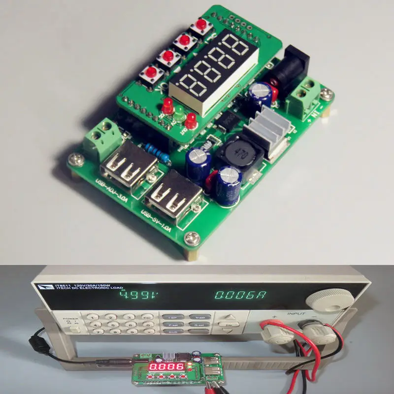 

90W NC Programmable Power Supply Module DC-DC Buck Converter 5V~40V to 0~36V 3A 12v 24v Voltage Regulator Charger Adapter