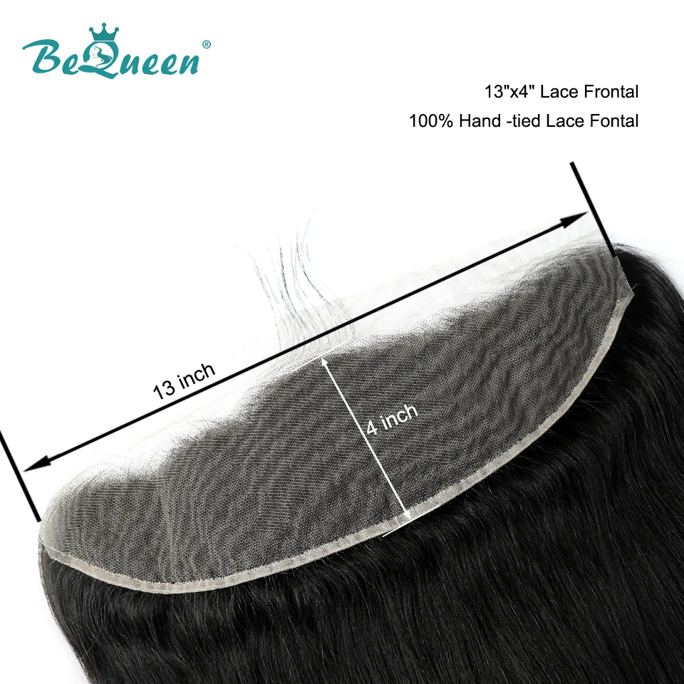 BeQueen 13*4 кружевные фронтальные с детскими волосами прозрачные необработанные