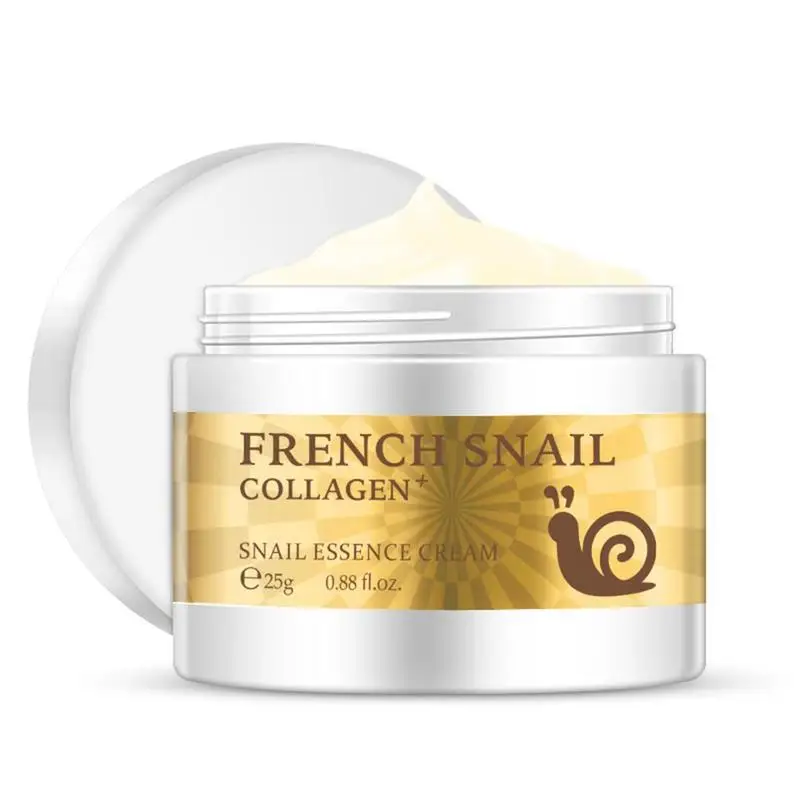 

25g Snail Cream hyaluronic acid moisturizer anti anti aging serum skin cream White care nourishing collagen day