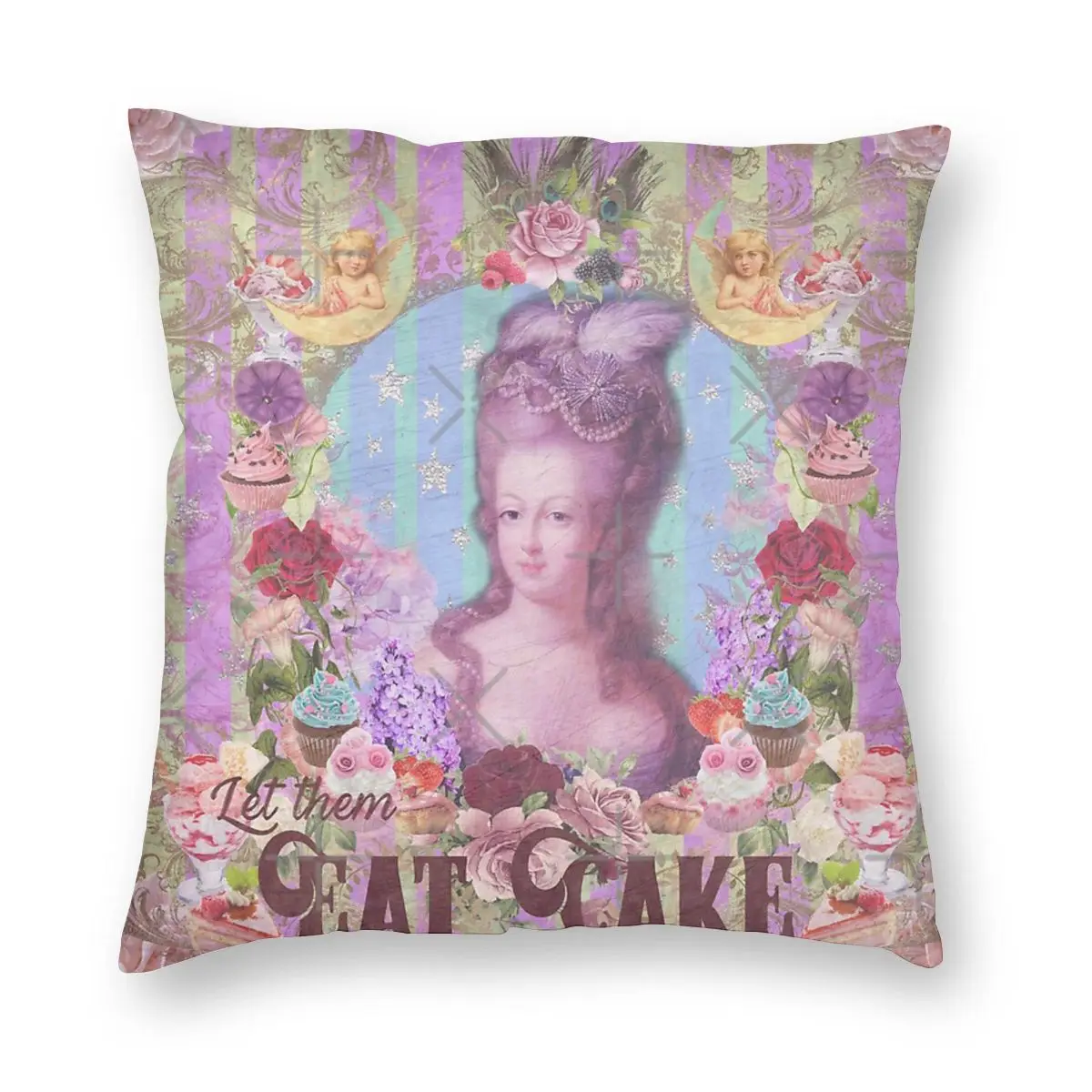 

Чехол-наволочка с рисунком съедобного торта, размеры 50x70