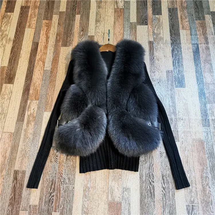 ZDFURS* из натурального меха лисы жилет короткий без рукавов Vestwoman зимние теплые натуральный меховой жилет натуральным лисьим мехом Меховая куртка лисий мех пальто