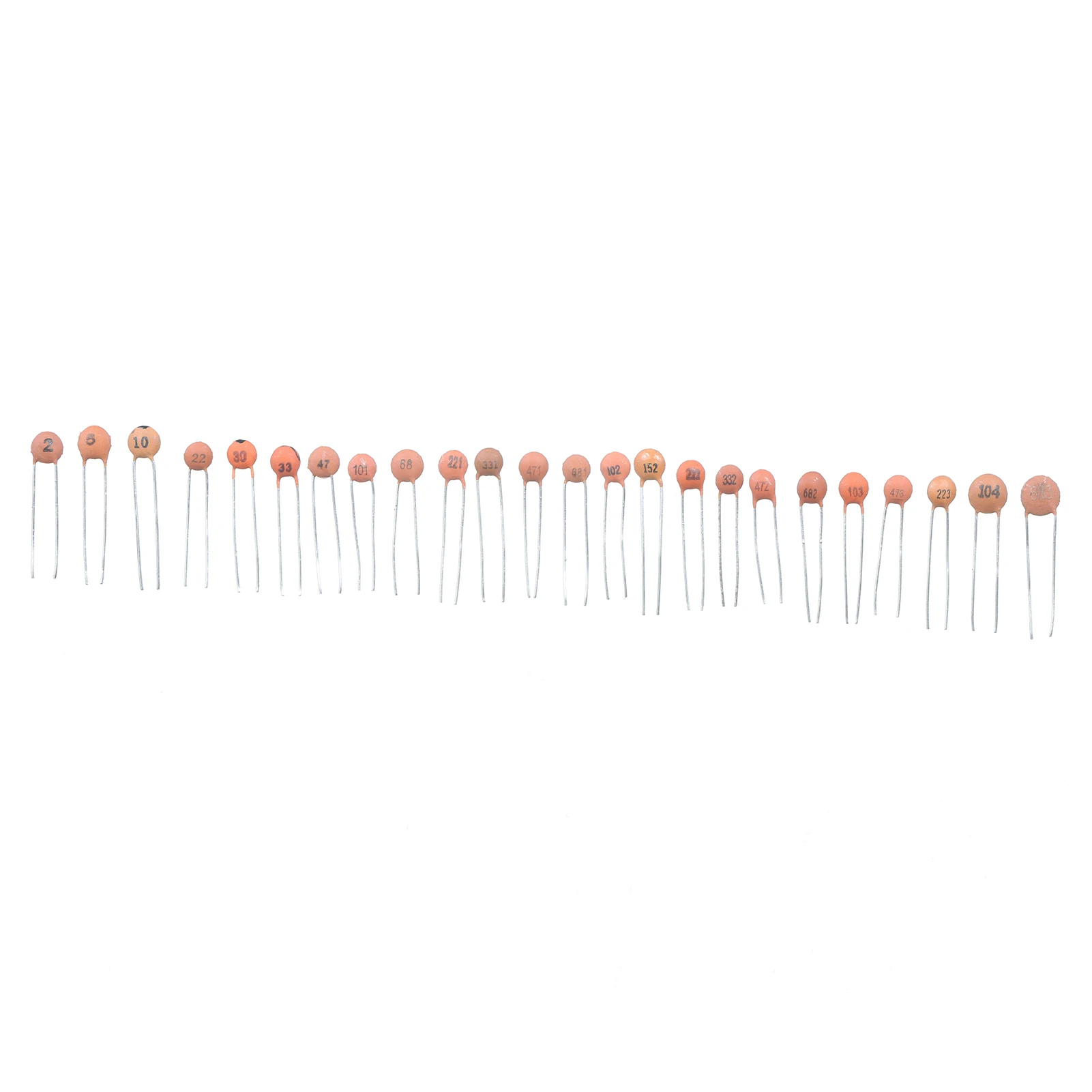 

KKmoon 960pcs Ceramic Capacitor Assorted Kit 2pF-0.1uF 24 Value *40pcs DIP Ceramic Chip Capacitors with Transparent Plastic Box