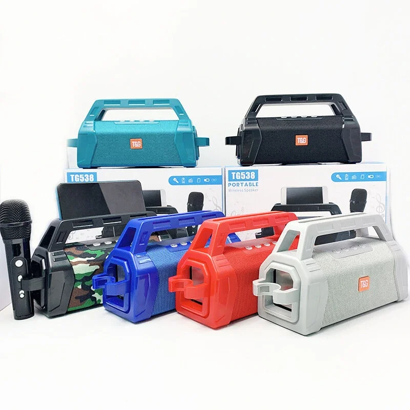 Уличная портативная Bluetooth Колонка сабвуфер беспроводной караоке квадратный