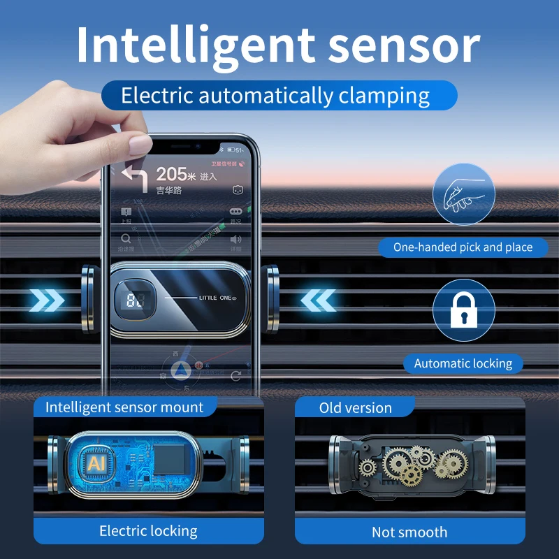 new car phone holder universal air vent clip mount mobile gravity stand cell smartphone gps support for iphone 13 xiaomi realme free global shipping