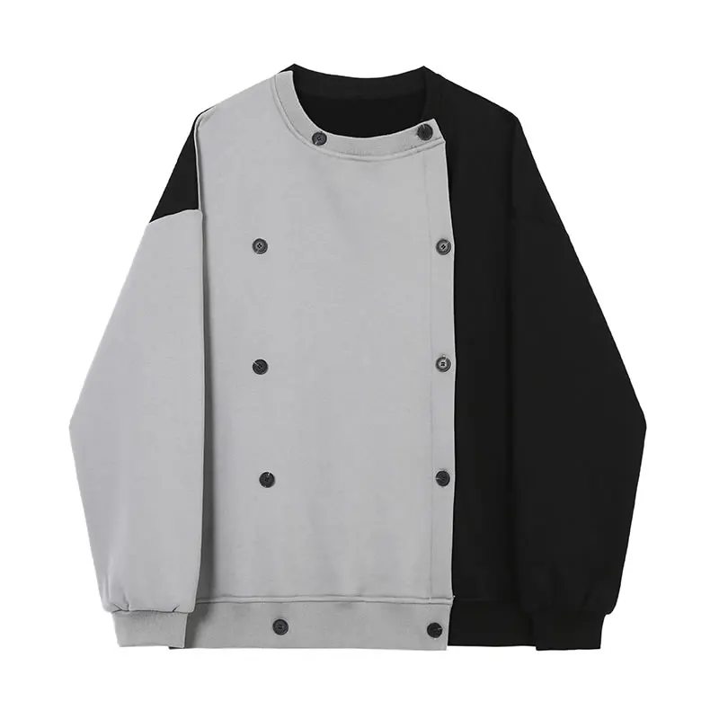 

XITAO Double Breast Jackets Fashion New Women Full Sleeve Pleated 2021 Pleated Patchwork Minority Loose Jacket Coat WLD6065