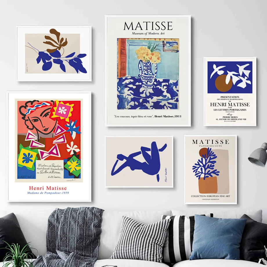 

Matisse Blue Nudes Woman Lines Abstract Wall Art Canvas Painting Posters And Prints Living Room Decor Nordic Style Decoration