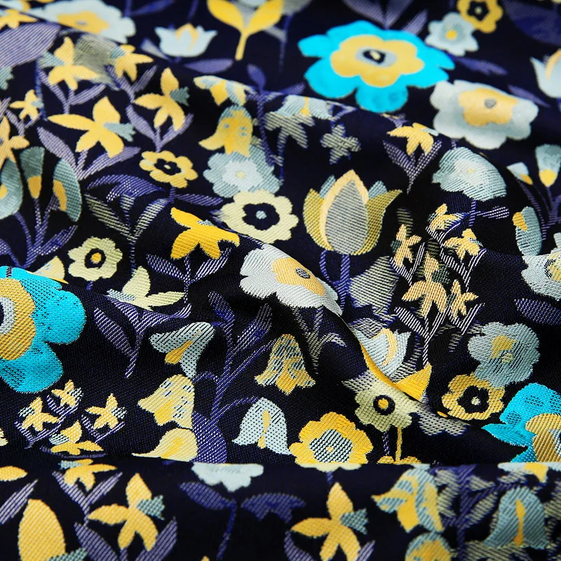 

Jacquard brocade fabric satin fabrics sewing materials for satin dress，dress with embroidery，blackout curtain