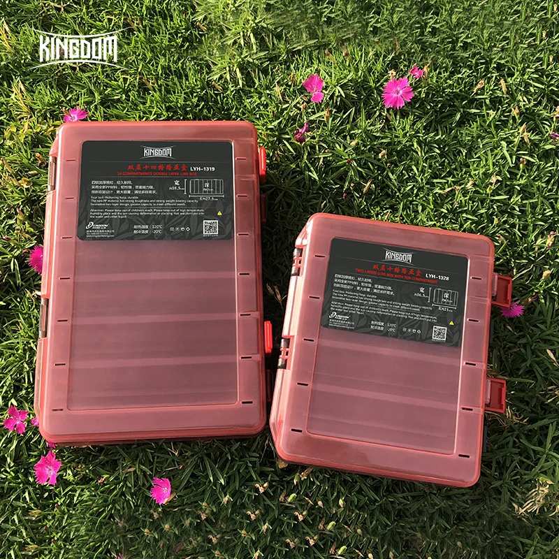 

Fishing Box For Lure Double Sided Multifunctional With Two Sizes Plastic Fishing Accessories Storage Case Tackle Boxes