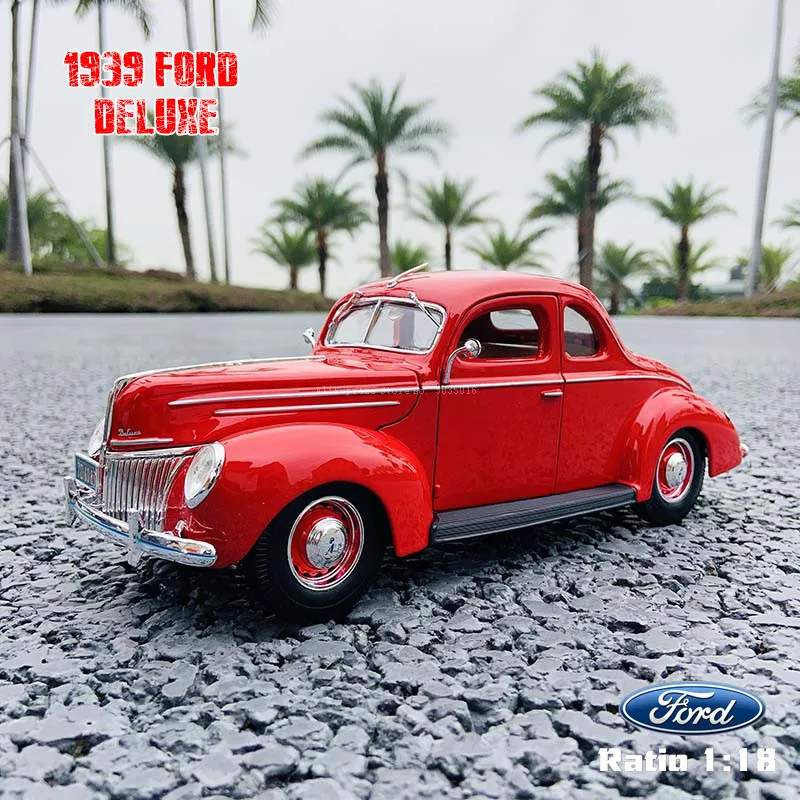

Maisto 1:18 1939 Ford Deluxe Car Alloy Retro Car Model Classic Car Model Car Decoration Collection gift