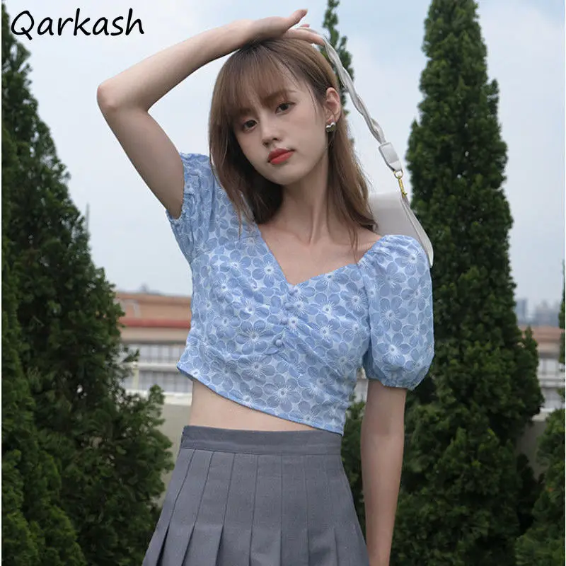 Блузка женская универсальная с рукавами-фонариками и открытой спиной | Женская