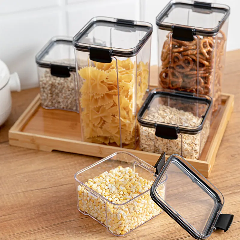 

Прозрачная герметичная банка, кухонный ящик для хранения продуктов, контейнер для хранения в холодильнике, для чайных бобов, зерновых проду...