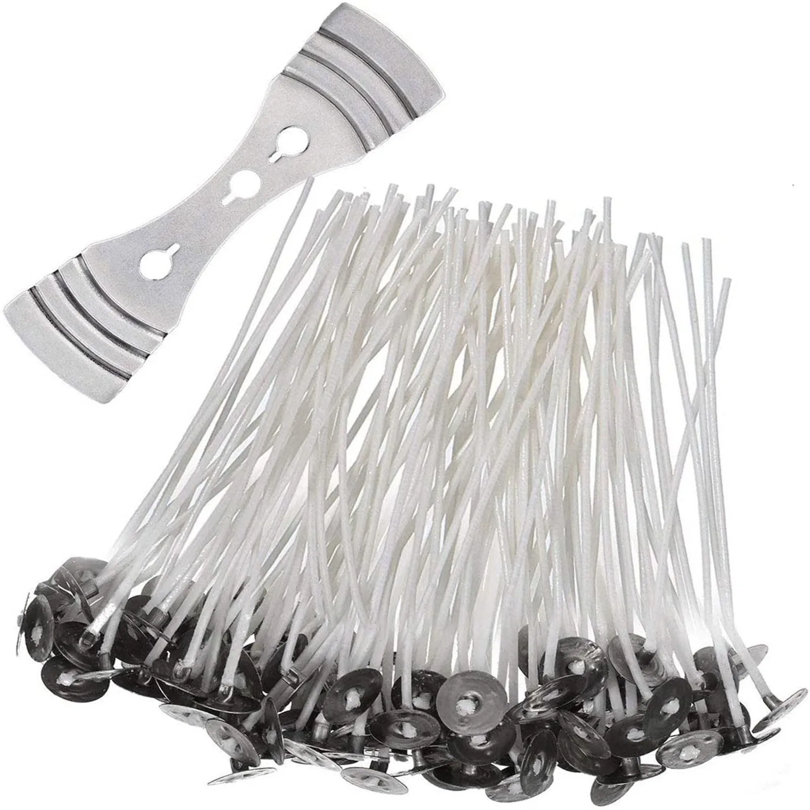 

100 шт. хлопковые свечи, фитили, бездымный воск, сердечник из чистого хлопка, сделай сам, изготовление свечей, предварительно Вощеные фитили, т...