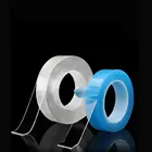 Прозрачная двухсторонняя лента без следов, многоразовая моющаяся многоразовая клейкая лента для двухсторонних дисков 1, 2, 3, 5 м gekkotape, акриловая новая