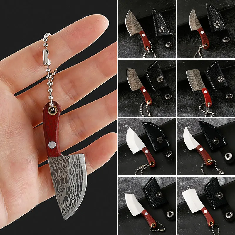 

1PC Outdoor Tool Kitchen Knife Mini Pocket Knife Keychain Small Stainless Steel Portable