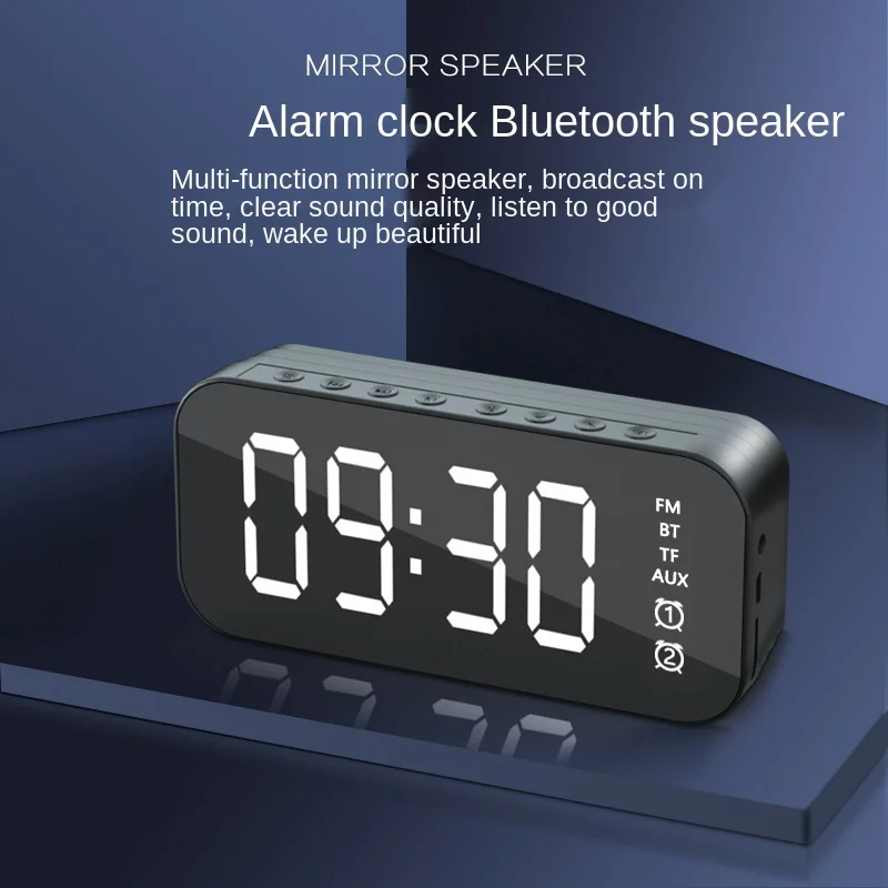 

Bluetooth Speaker Column Portable Wireless Speakers Bass Stereo Subwoofer With Handsfree TF Card AUX MP3 Player Alarm Clock
