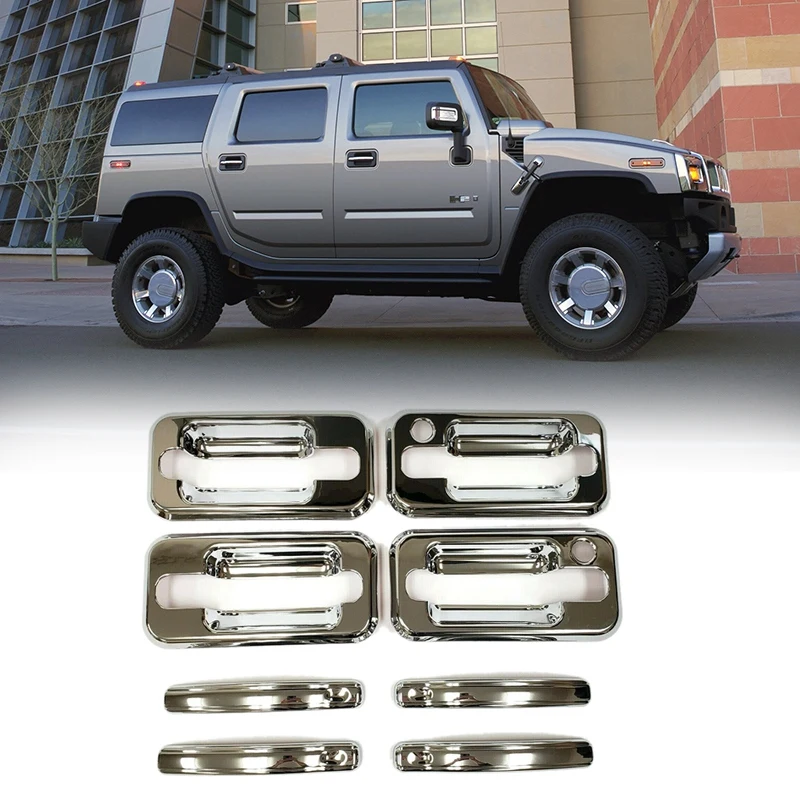 8PC/Set Car with Passenger Key Hole Door Handle Cover for HUMMER H2 SUV SUT 2003-2009 | Автомобили и мотоциклы