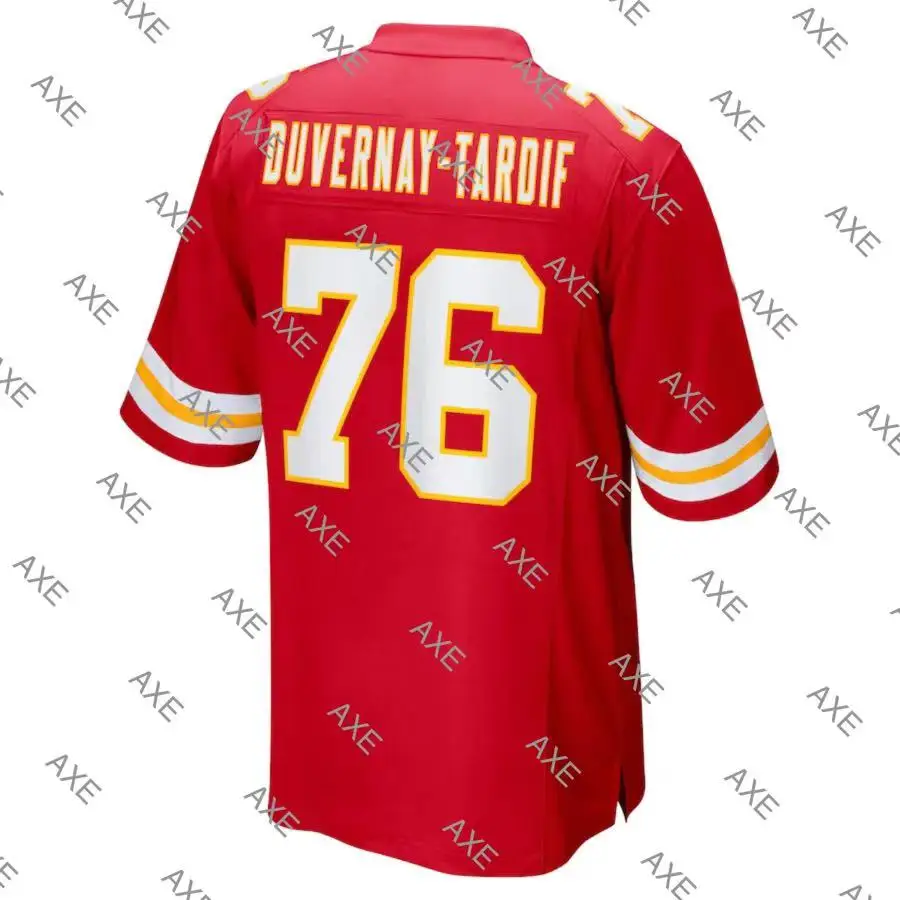 

Customized Stitch American Football Jersey Men's 76 Laurent Duvernay-Tardif Chiefs Men Game Player Jersey