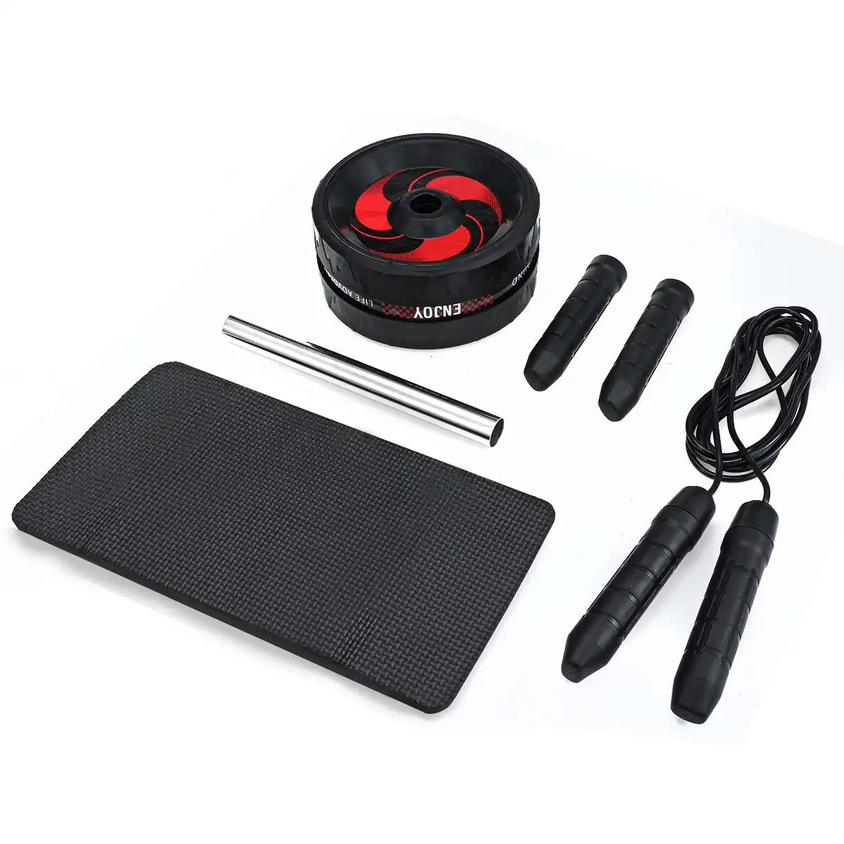 

Ab Roller Wheel Exercise Abdominal Wheel Fitness Core Muscle Trainer Workout Training Jump Rope Set Home Gym Fitness Equipment