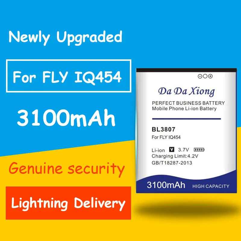 

Литий-ионный аккумулятор BL3807 для мобильного телефона FLY IQ454 P, 3100 мАч