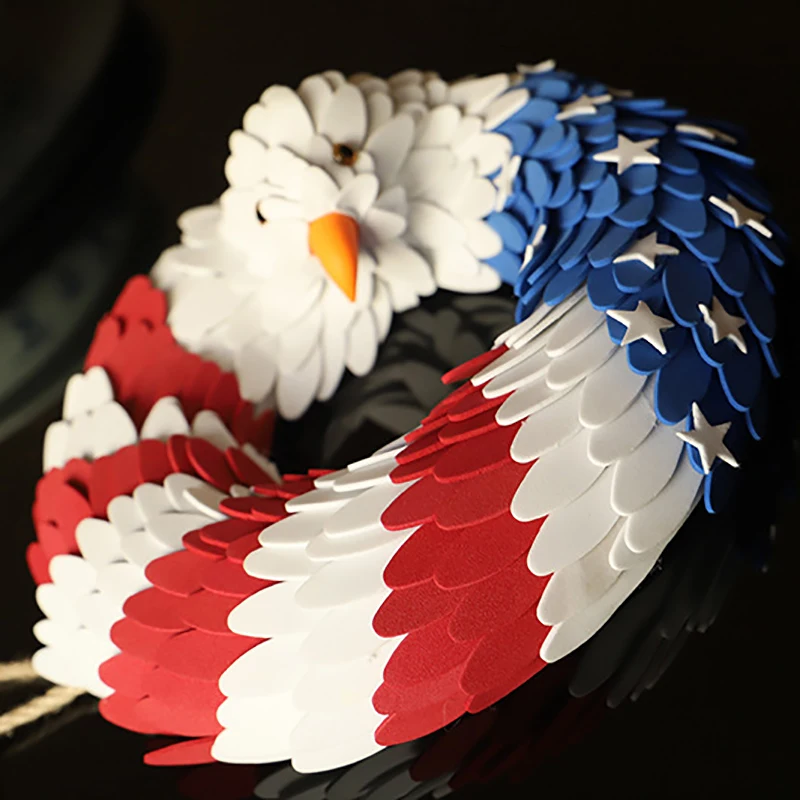 American Eagle венки ручной работы слава патриотический флаг венок гирлянды для